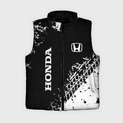Женский жилет Хонда: следы от шин, цвет: 3D-черный