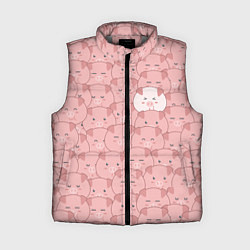 Женский жилет Свинки паттерн