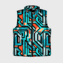 Женский жилет Граффити цвета гранж, цвет: 3D-светло-серый