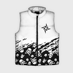 Женский жилет Металика черепа рок, цвет: 3D-светло-серый