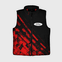 Женский жилет Ford sport grunge, цвет: 3D-красный
