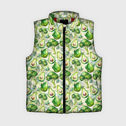 Женский жилет Авокадо и брокколи, цвет: 3D-красный