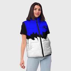 Женский жилет BMW sport texture, цвет: 3D-красный — фото 2