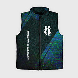 Женский жилет Hunter x Hunter glitch blue, цвет: 3D-черный