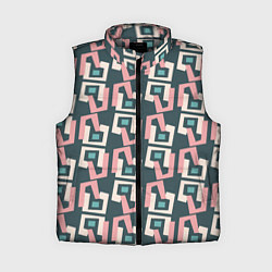 Женский жилет Геометрическая ретро абстракция