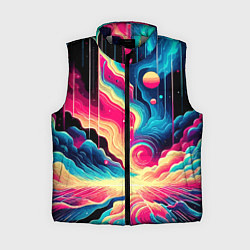 Женский жилет Neon space fantasy - ai art