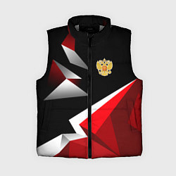 Женский жилет Russia uniform - красный и черный
