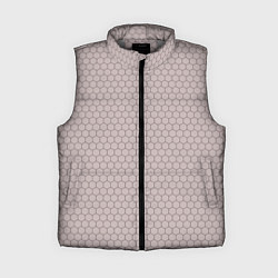 Женский жилет Узор - сетка соты, цвет: 3D-светло-серый