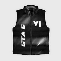 Женский жилет GTA 6 metal game lines, цвет: 3D-черный