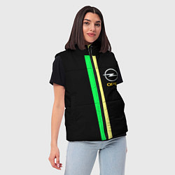 Женский жилет Opel line geometry, цвет: 3D-светло-серый — фото 2