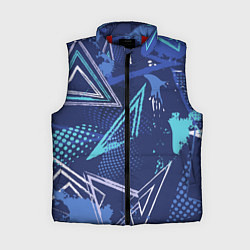 Женский жилет Яркий абстрактный узор для спорта, цвет: 3D-красный