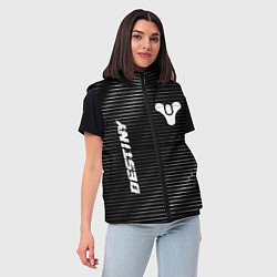 Женский жилет Destiny metal game lines, цвет: 3D-черный — фото 2