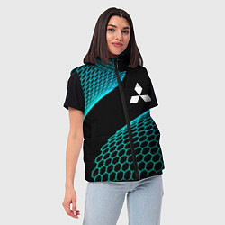 Женский жилет Mitsubishi electro hexagon, цвет: 3D-черный — фото 2