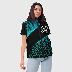 Женский жилет Volkswagen electro hexagon, цвет: 3D-черный — фото 2