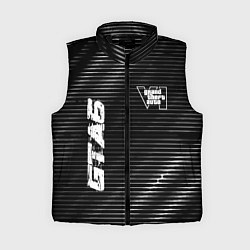 Женский жилет GTA6 metal game lines, цвет: 3D-черный