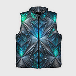 Женский жилет Темная текстура со свечением