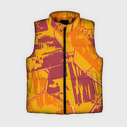 Женский жилет Яркий абстрактный паттерн для спорта, цвет: 3D-красный