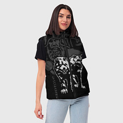 Женский жилет Вальхалла - спутники Одина, цвет: 3D-черный — фото 2