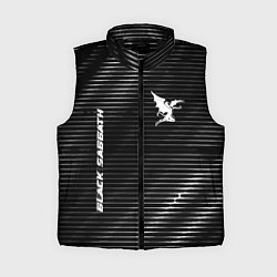 Женский жилет Black Sabbath metal rock lines, цвет: 3D-черный