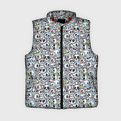 Женский жилет Черепа разной формы паттерны