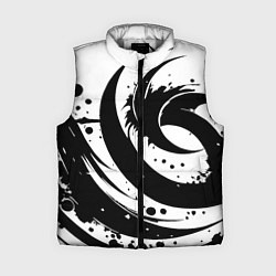 Женский жилет Ai art black and white abstraction