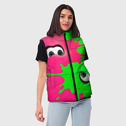 Женский жилет Глаза монстров, цвет: 3D-черный — фото 2