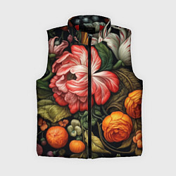 Женский жилет Набивной рисунок, цвет: 3D-красный