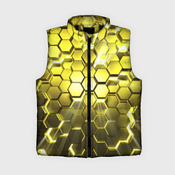 Женский жилет Золотые соты, цвет: 3D-черный