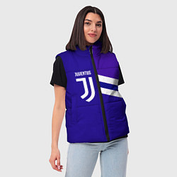Женский жилет Juventus sport geometry line, цвет: 3D-черный — фото 2
