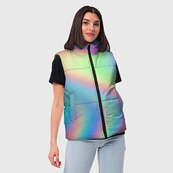Женский жилет Бензиновый градиент, цвет: 3D-красный — фото 2