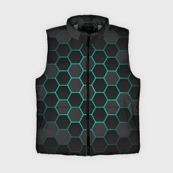 Женский жилет Геометрия сотовой брони, цвет: 3D-светло-серый