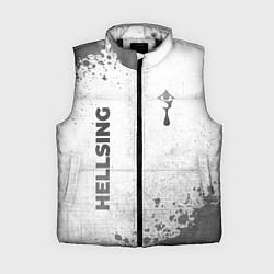 Женский жилет Hellsing - white gradient вертикально, цвет: 3D-черный