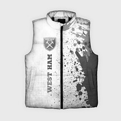 Женский жилет West Ham - white gradient по-вертикали