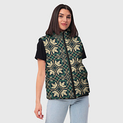 Женский жилет Геометрический узор арабеска, цвет: 3D-красный — фото 2