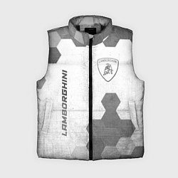Женский жилет Lamborghini - white gradient вертикально, цвет: 3D-черный