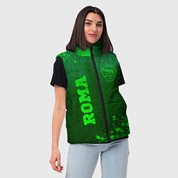 Женский жилет Roma - green gradient вертикально, цвет: 3D-черный — фото 2