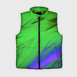 Женский жилет Кислотно неоновая геометрия, цвет: 3D-красный
