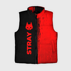 Женский жилет Stray - red gradient по-вертикали, цвет: 3D-черный