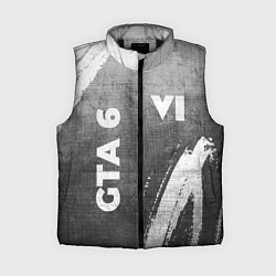Женский жилет GTA 6 - grey gradient вертикально, цвет: 3D-черный