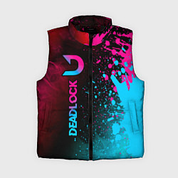 Женский жилет Deadlock - neon gradient по-вертикали, цвет: 3D-черный