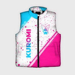 Женский жилет Kuromi neon gradient style вертикально