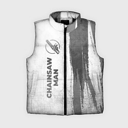 Женский жилет Chainsaw Man - white gradient по-вертикали