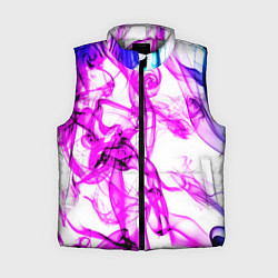 Женский жилет Дым неоновый вейп, цвет: 3D-светло-серый