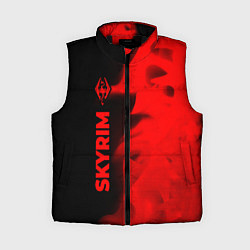 Женский жилет Skyrim - red gradient по-вертикали