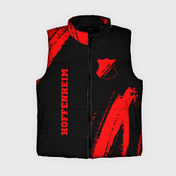 Женский жилет Hoffenheim - red gradient вертикально, цвет: 3D-черный