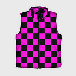 Женский жилет Эмо шахматная клетка - неформальная мода, цвет: 3D-черный