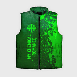 Женский жилет My Chemical Romance - green gradient по-вертикали