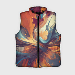 Женский жилет Акриловая абстракция в стиле Vallejo