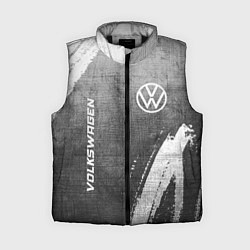 Женский жилет Volkswagen - grey gradient вертикально, цвет: 3D-черный