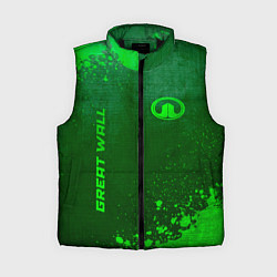 Женский жилет Great Wall - green gradient вертикально, цвет: 3D-черный